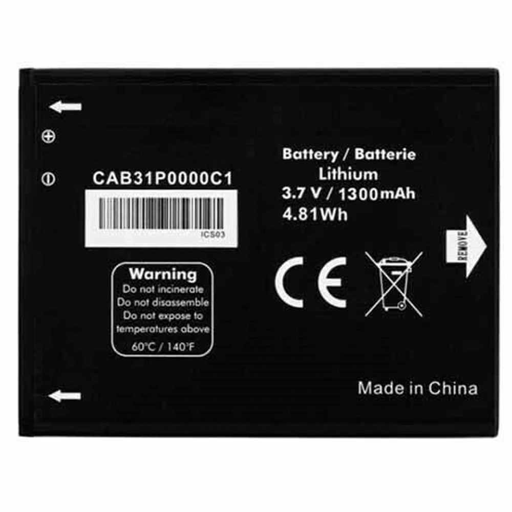 Bateria Para Alcatel One Touch Pop C3 4033D M Pop 5020 918 OT-918 OT-918S OT-918N 4012 4012A 4012X CAB31P0000C1