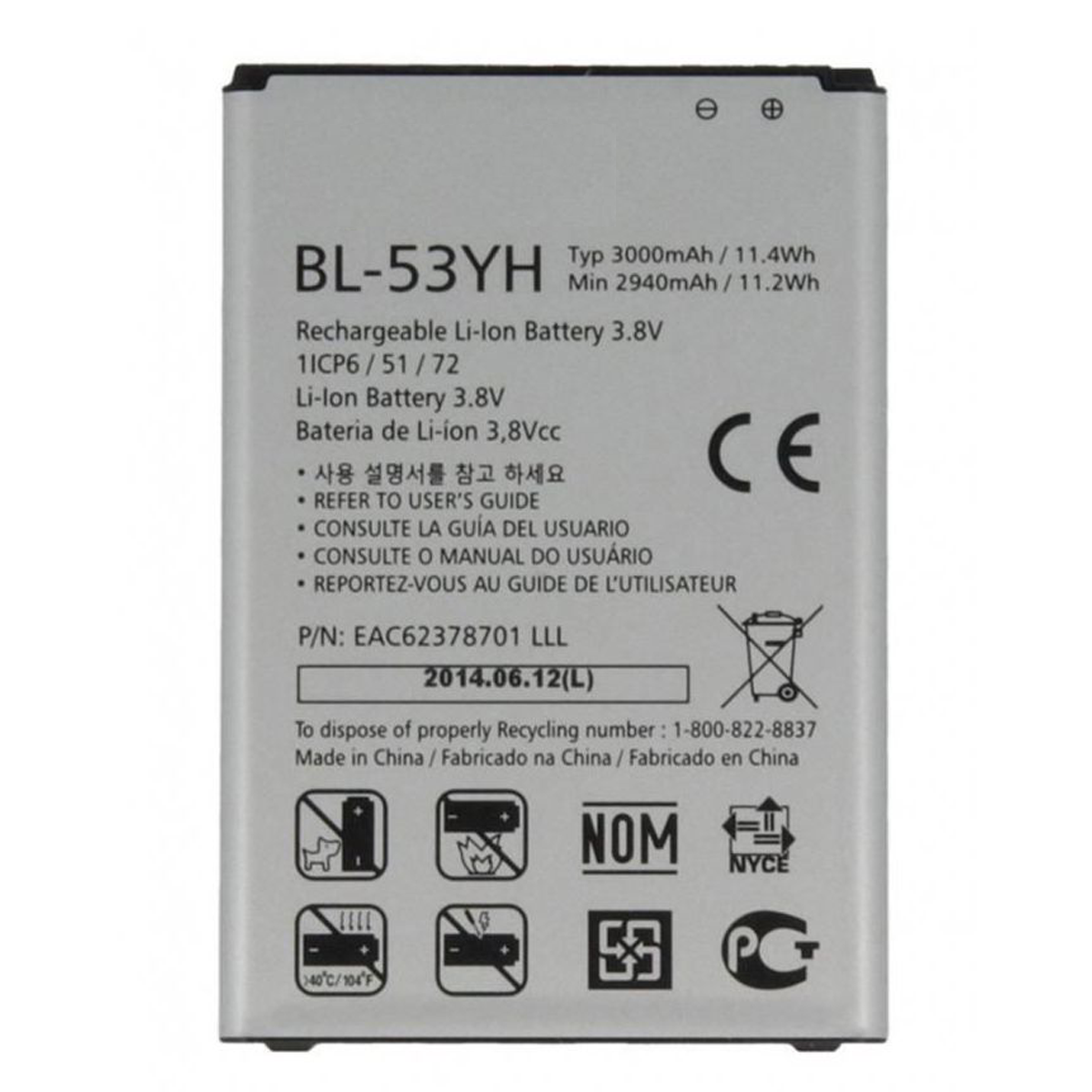 Bateria Per LG G3 D858 D855 D857 D859 D850 F400 F460 F470 F400