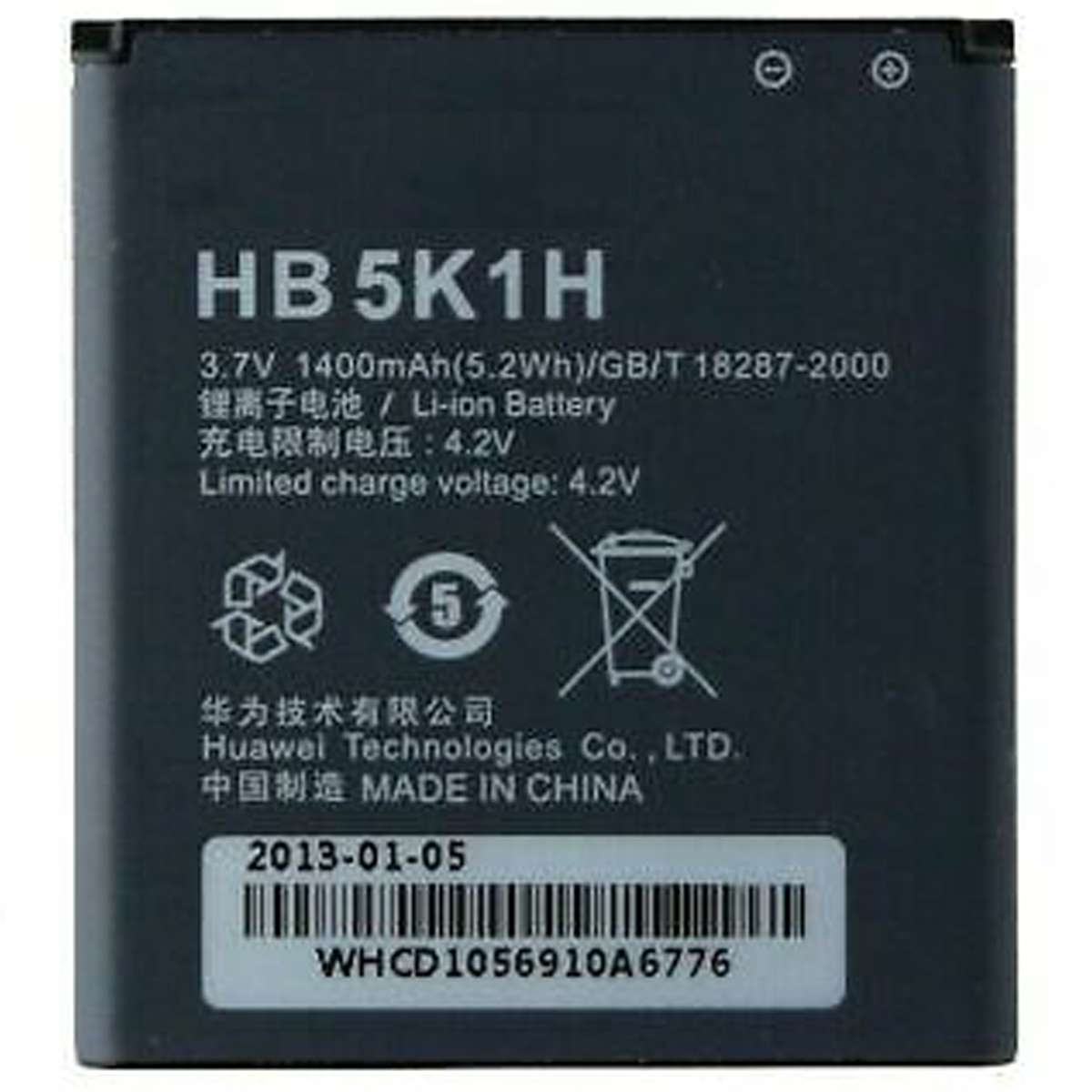 Bateria Per Huawei Hb 5K1Hzzzz / Gb T18287-2000 C8650 1400mAh