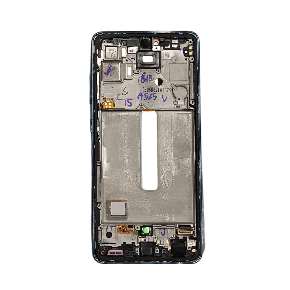 Pantalla Completa Para Samsung Galaxy A52 4G / A52 5G Original Service Pack Con Marco Azul