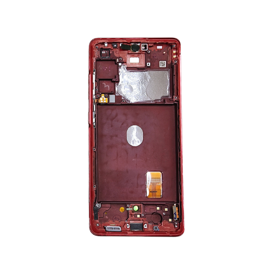 Pantalla Completa Para Samsung Galaxy S20 FE 4G (SM-G780) / S20 FE 5G (SM-G781) Original Service Pack Con Marco Rojo