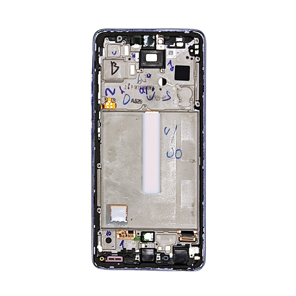 Pantalla Completa Para Samsung Galaxy A52S 5G (SM-A528) Original Service Pack Con Marco Violeta