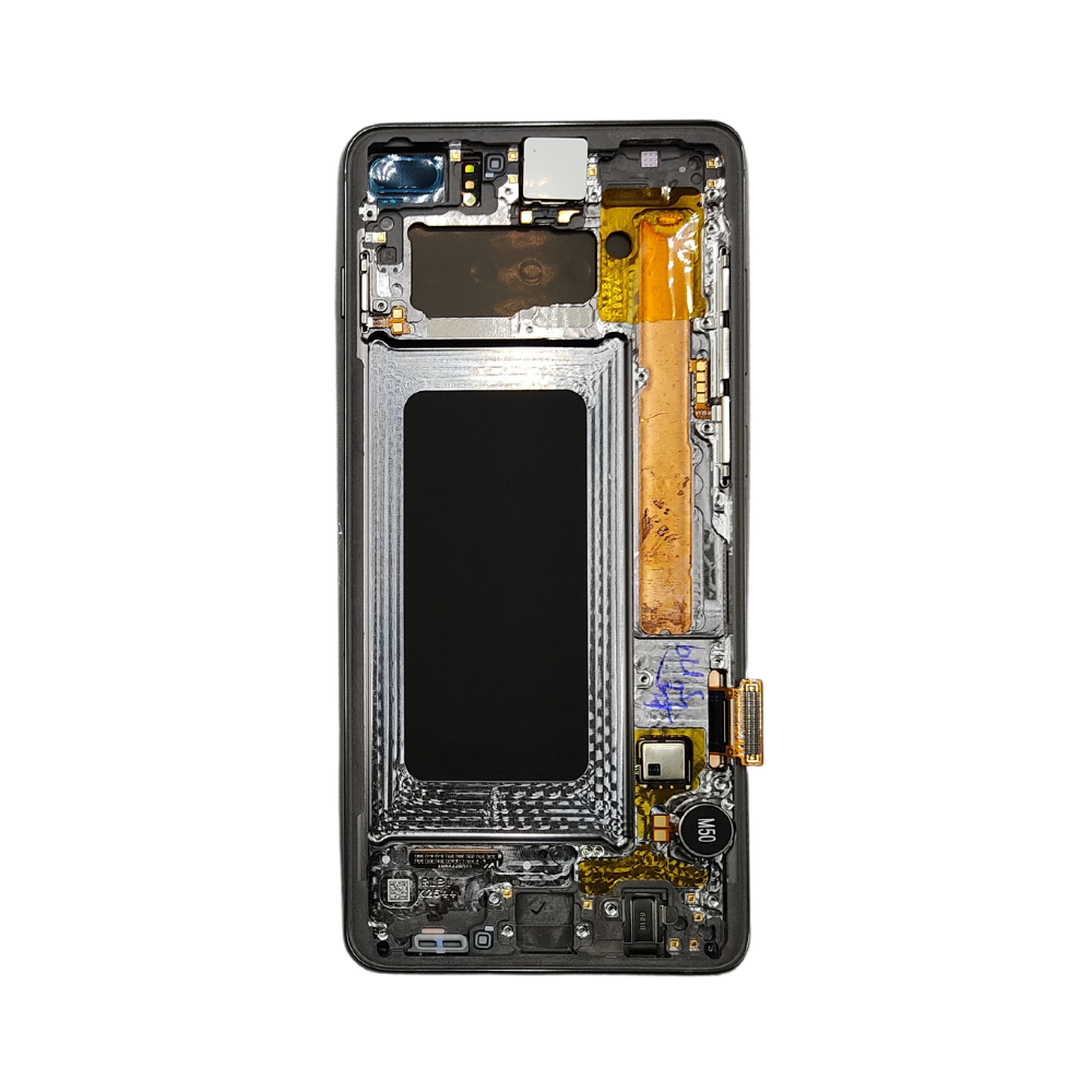 Pantalla Completa Para Samsung Galaxy S10 Plus Original Service Pack Con Marco Negro