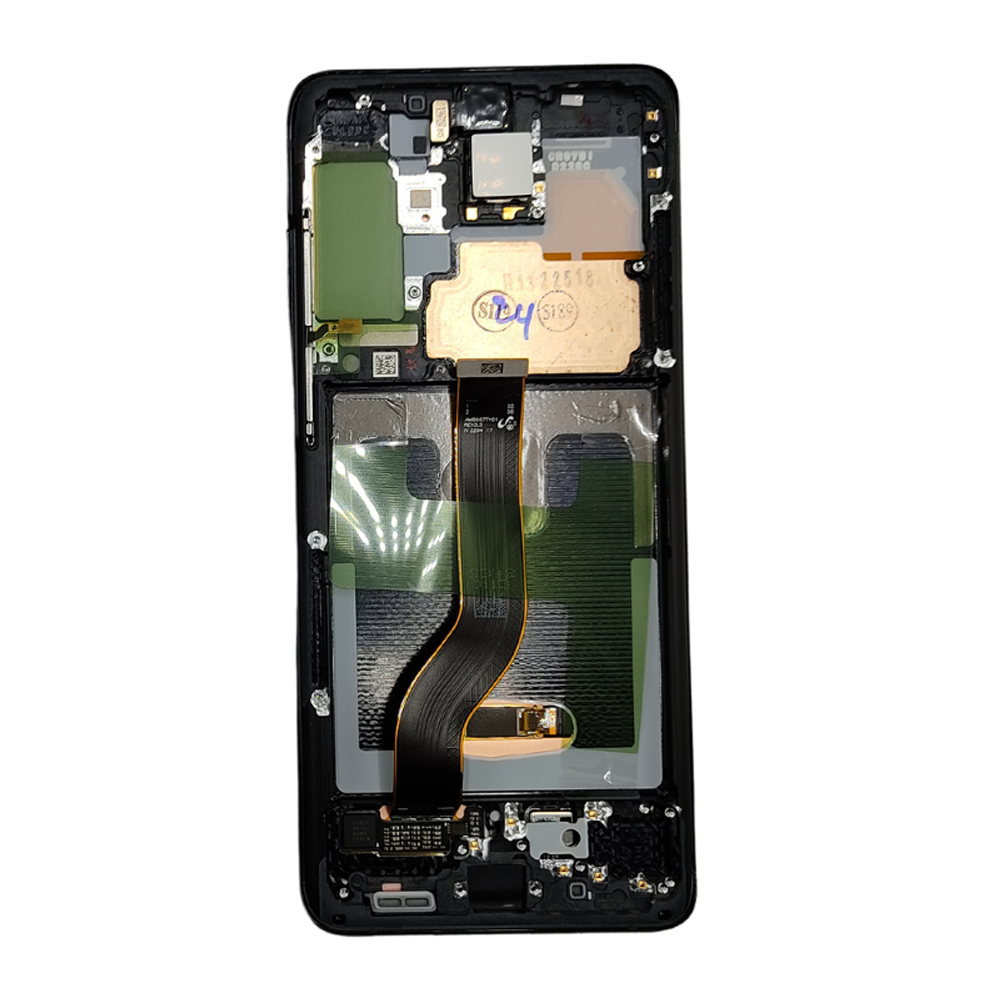 Pantalla Completa Para Samsung Galaxy S20 Plus 4G (SM-G985) / S20 Plus 5G (SM-G986) Original Service Pack Con Marco Negro