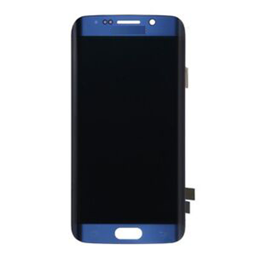 Pantalla Completa Con Marco Para Samsung Galaxy S6 Edge Plus (SM-G928) Color Azul - Reacondicionada