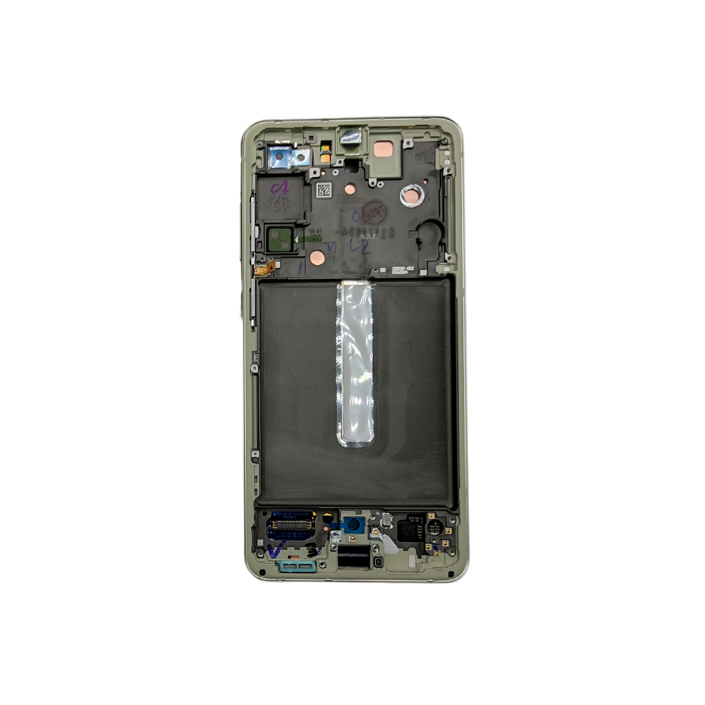 Pantalla Completa Para Samsung Galaxy S21 FE 5G Original Service Pack Con Marco Verde