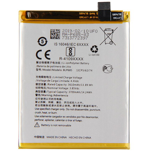 Bateria Para OnePlus 6T A6010 A6013 BLP685  3700mAh