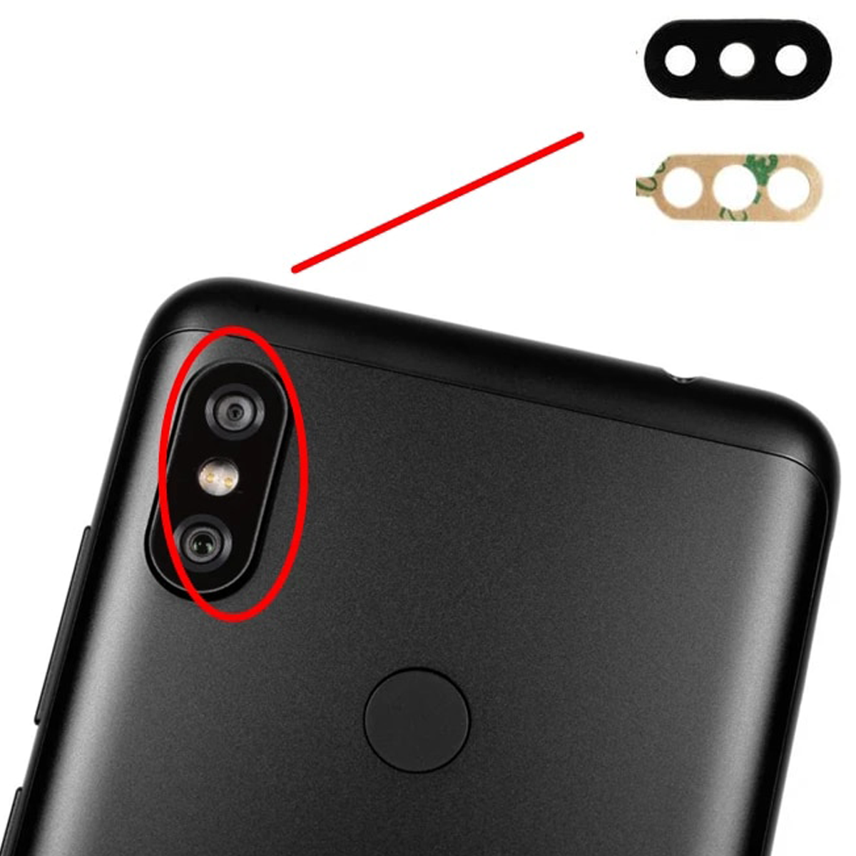Lente De Camara Trasera Xiaomi Redmi Note 6 Pro