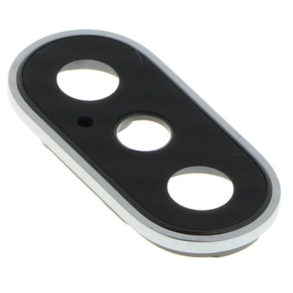 Lente De Camara Trasera Apple Iphone X Con Marco Blanco