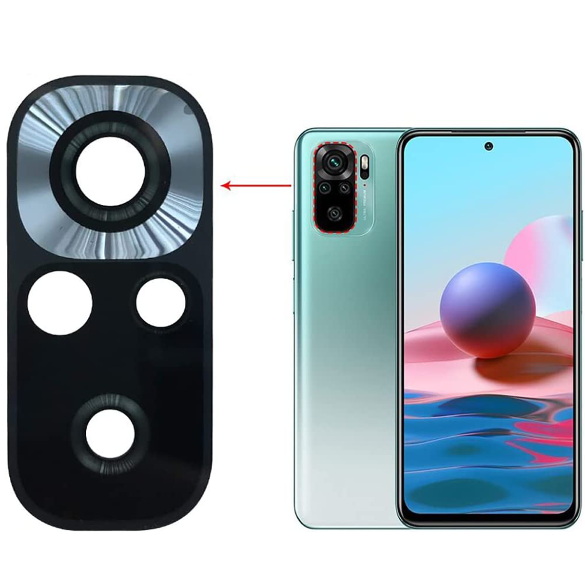 Lente De Camara Trasera Xiaomi Redmi Note 10S