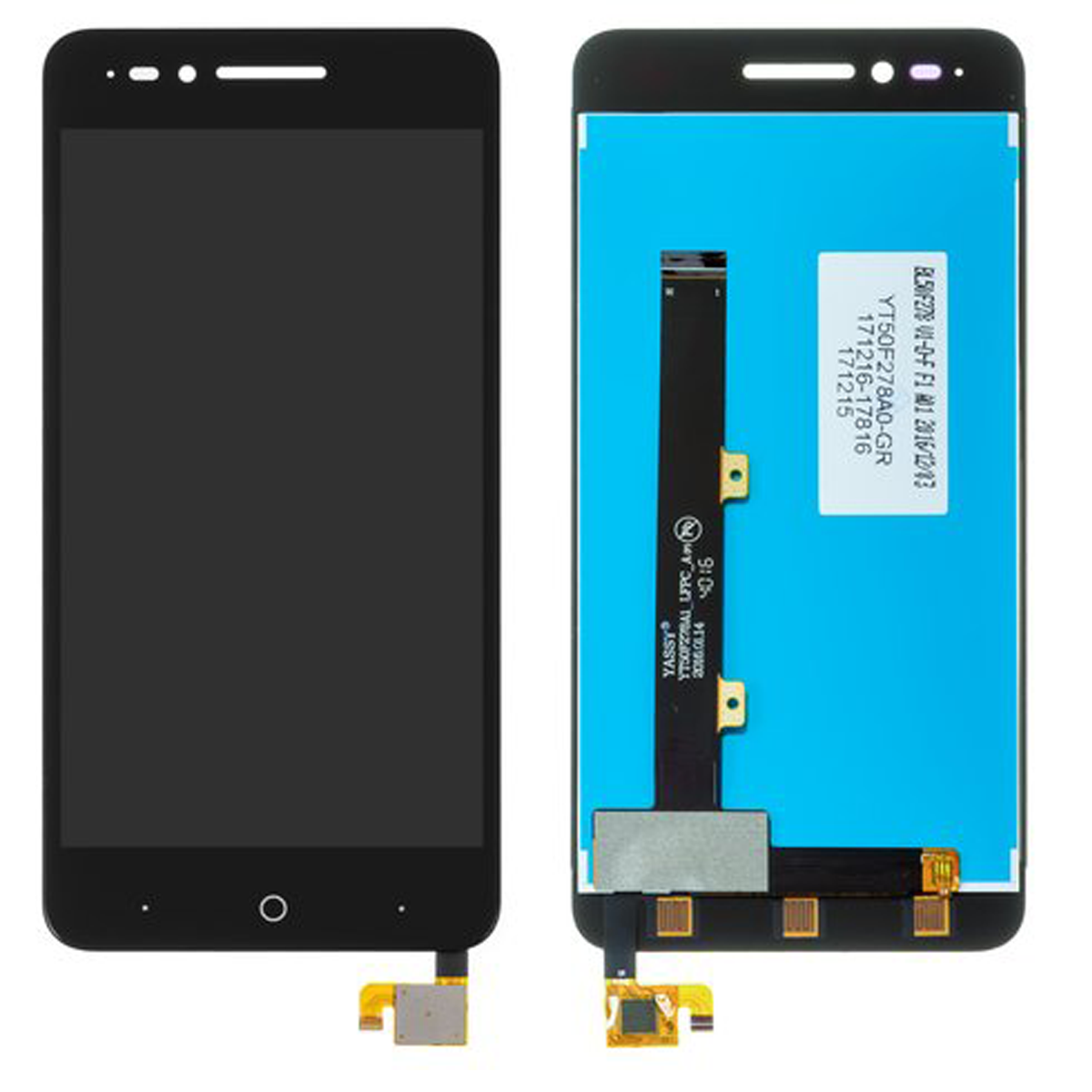 Pantalla Completa para ZTE A610 / Color Negro