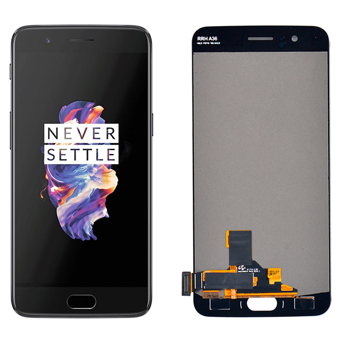 Pantalla Completa para One Plus 5 Original Reacondicionada / Color Negro