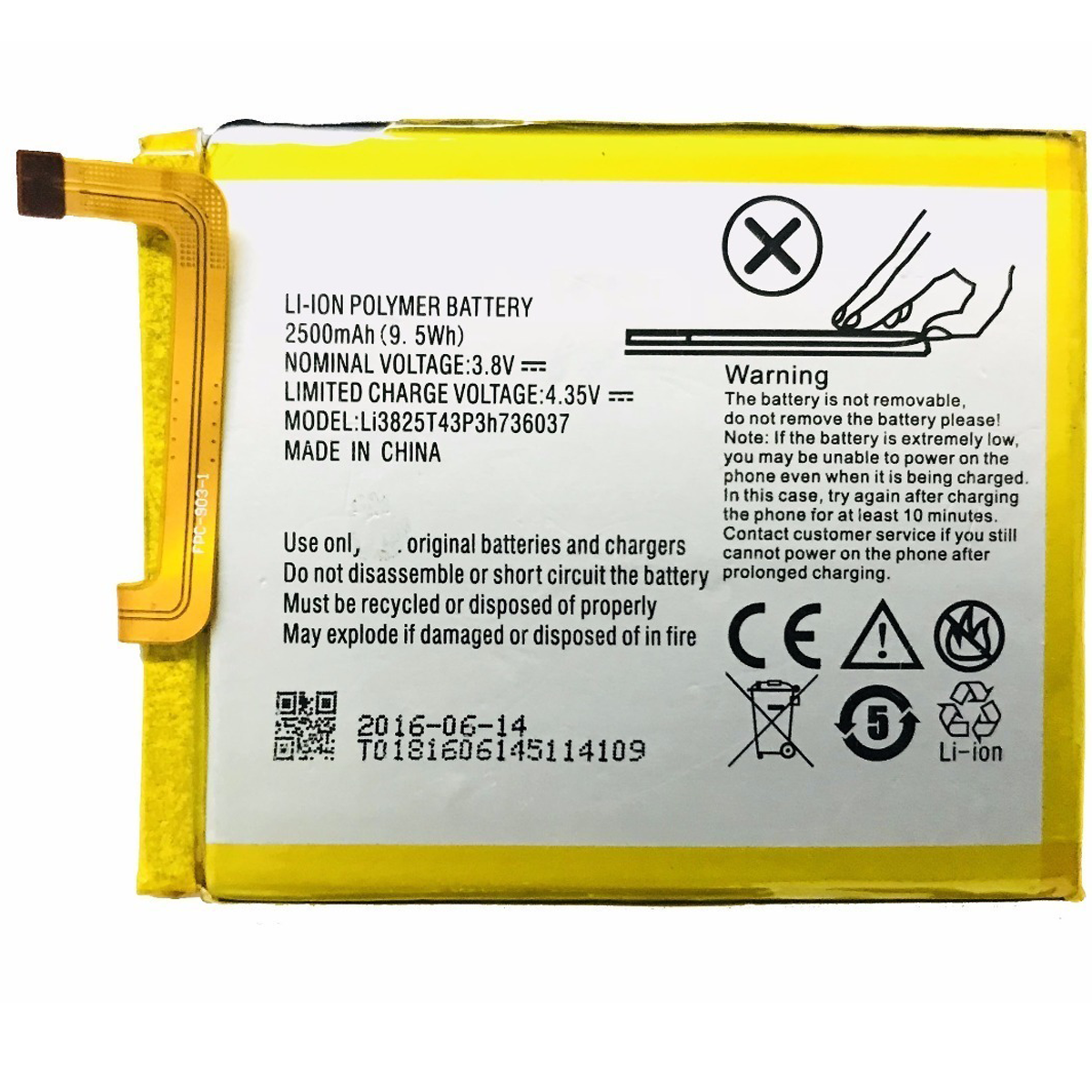 Bateria para Zte V6