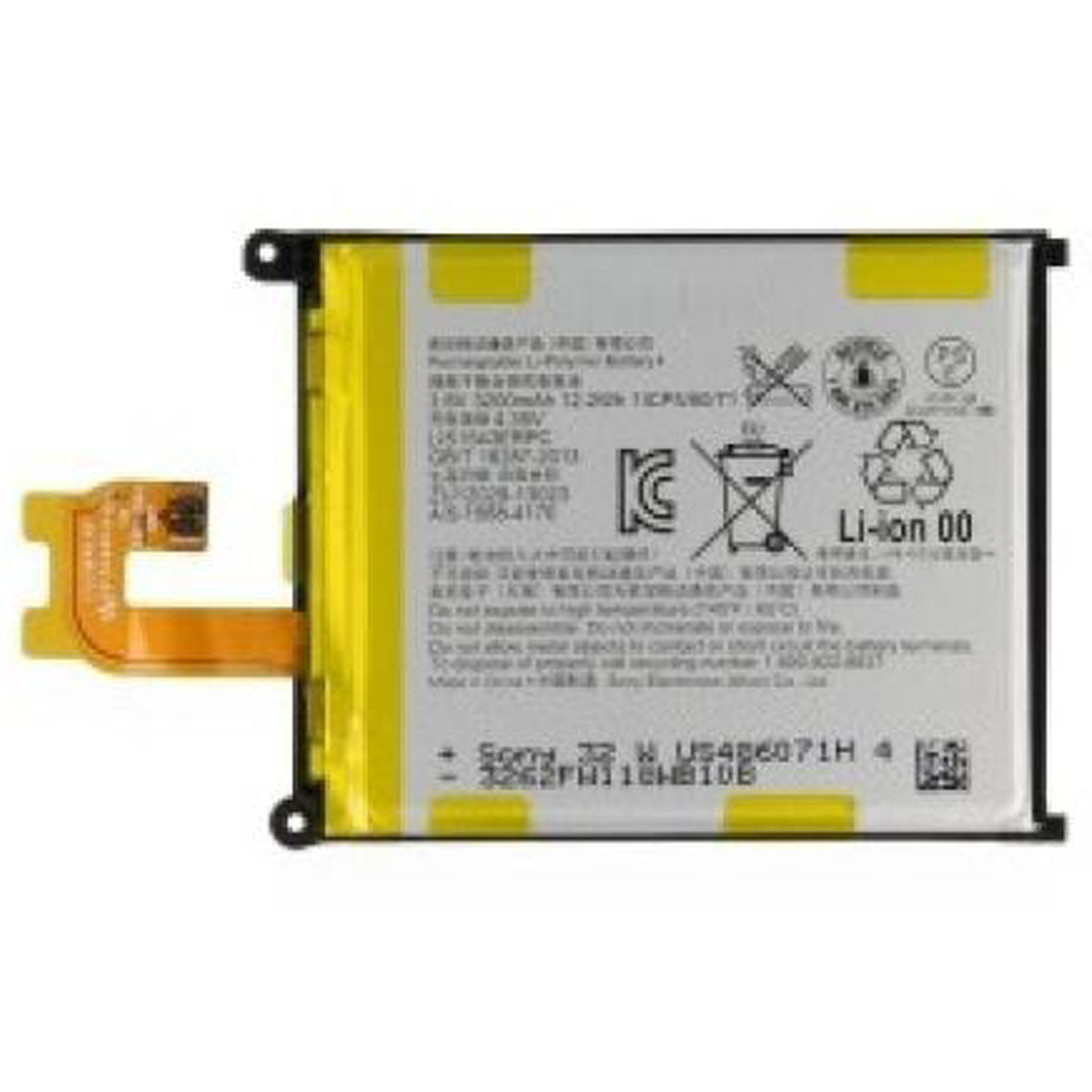 Bateria Para Sony Xperia Z2 D6502, D6503, D6543, L50w 3200mAh