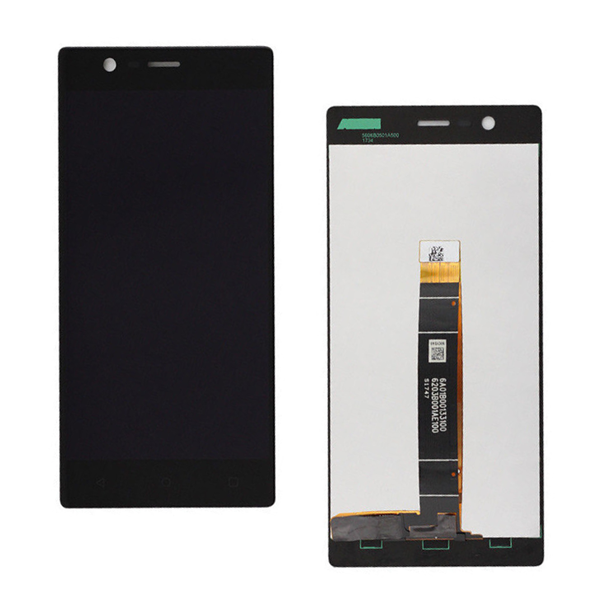 Pantalla Completa para Nokia 3 / Color Negro