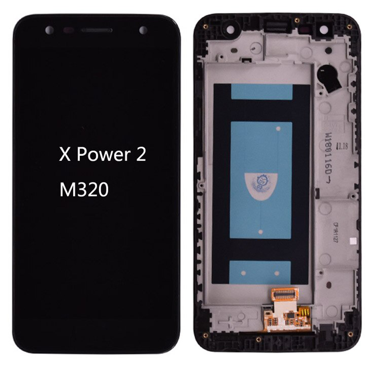 Pantalla Completa Con Marco Para LG X Power 2 Color Negro