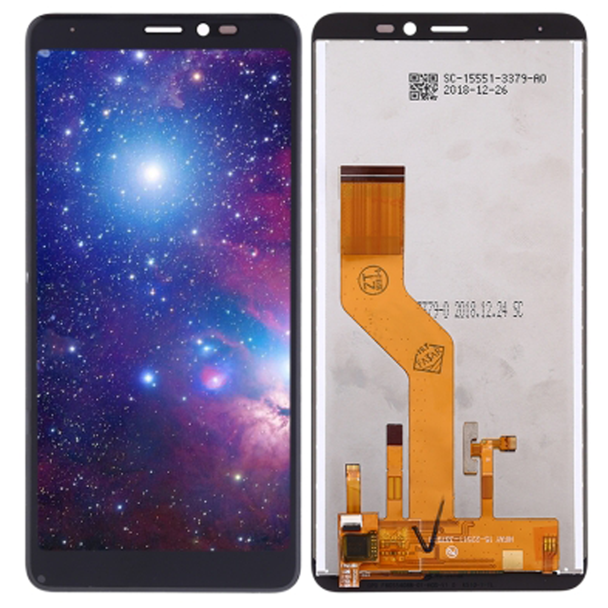 Pantalla Completa para Wiko Y60 / Color Negro