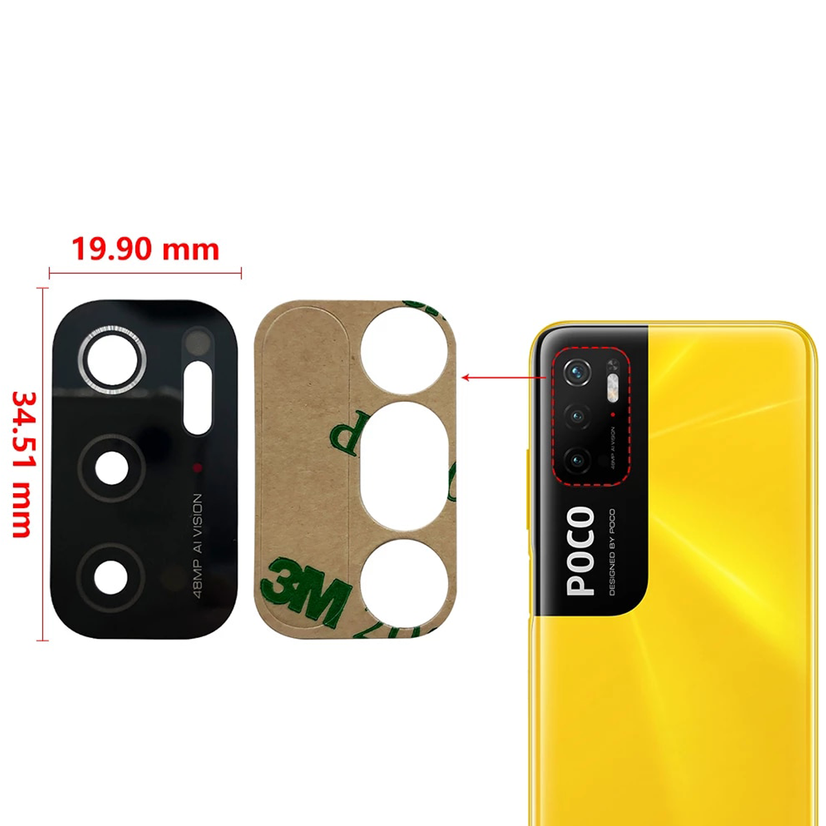 Lent De Camara Del darrere Xiaomi POC M3