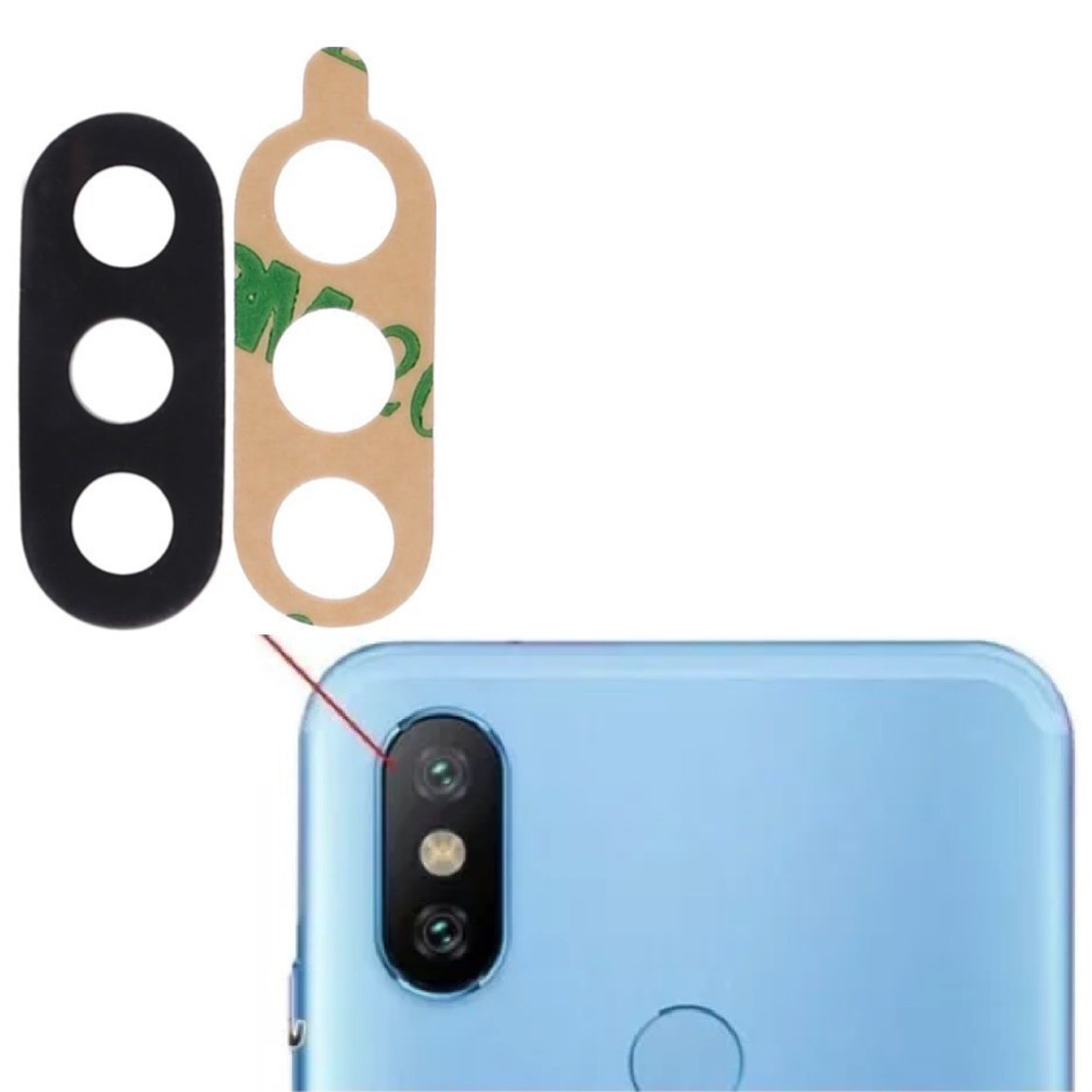Lent De Camara Del darrere Xiaomi LA MEVA A2 LITE