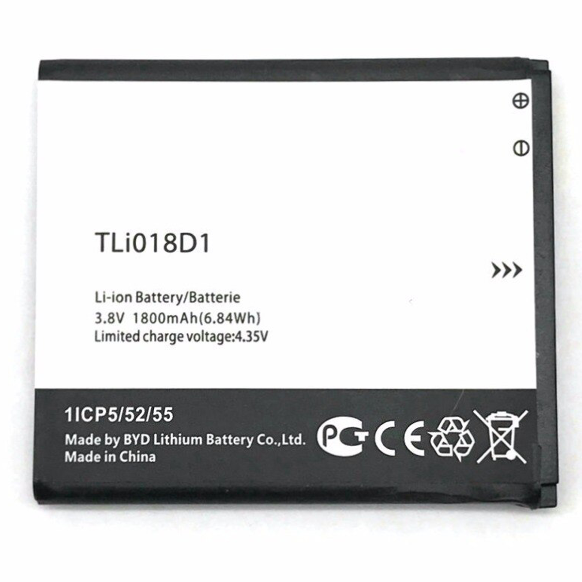 Bateria para Alcatel One Touch Pop D5 Dual 5038x OT5038X Pop 3 5015D OT 5016 TLi018D1 1800mAh