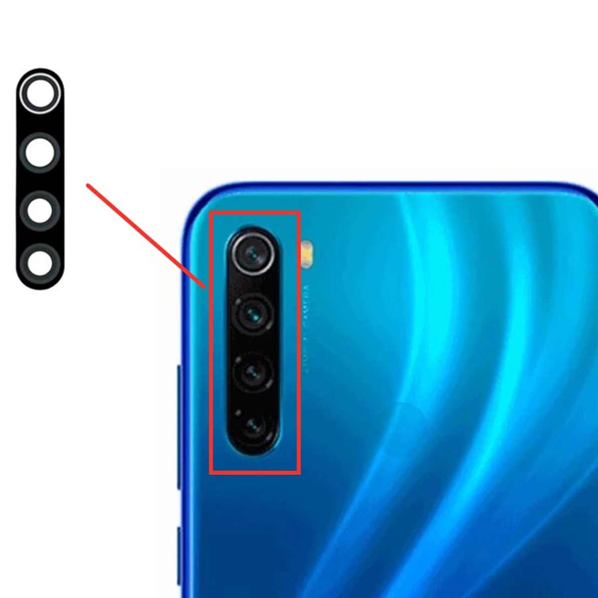 Lent De Camara Del darrere Xiaomi REDMI NOTE 8