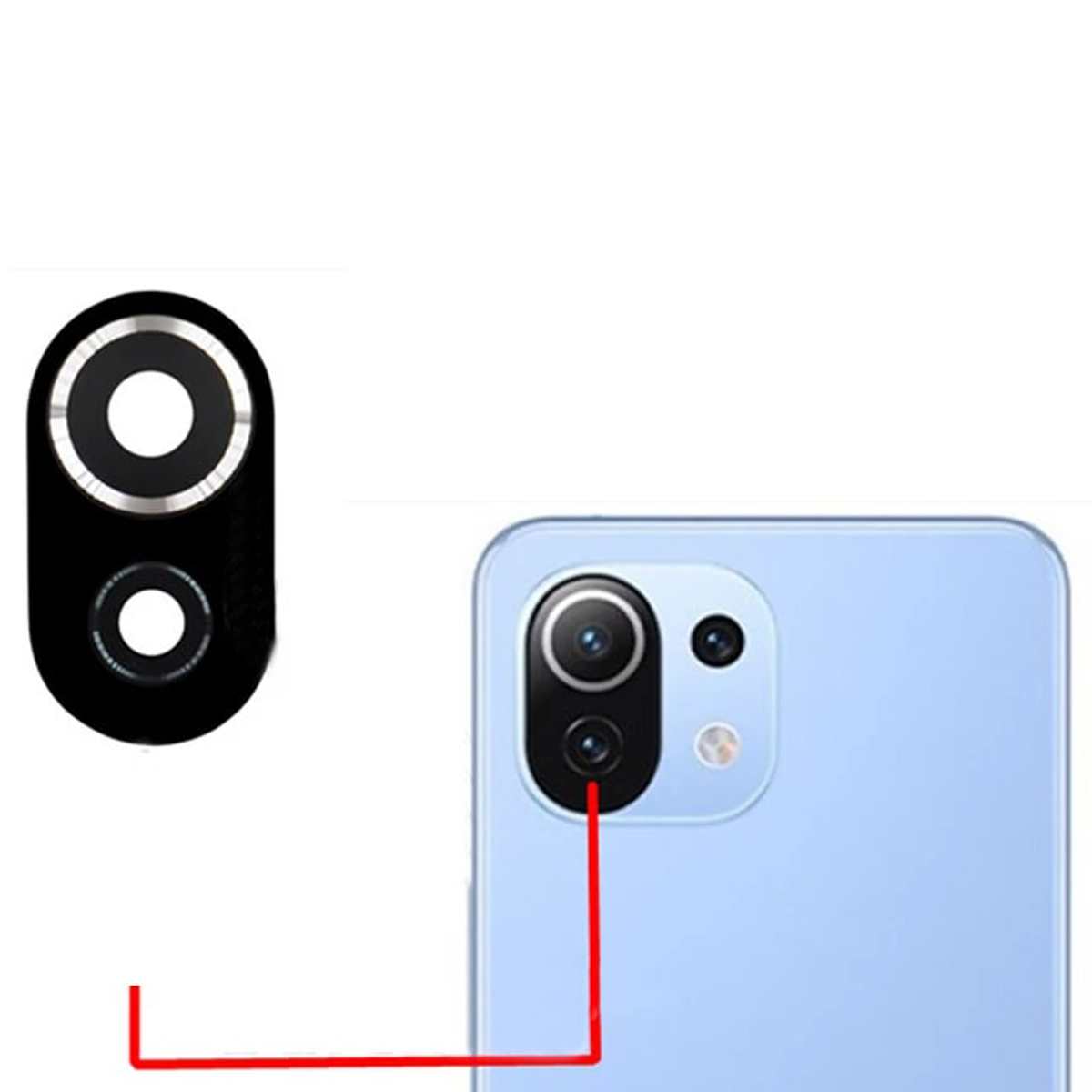 Lent De Camara Del darrere Xiaomi LA MEVA 11 LITE 4G/5G