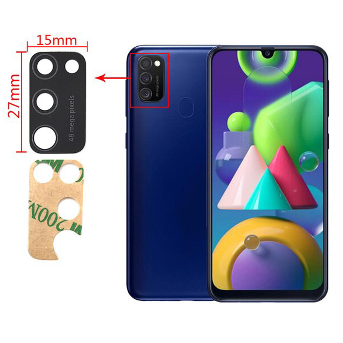 Lent De Camara Del darrere Samsung Galaxy M21