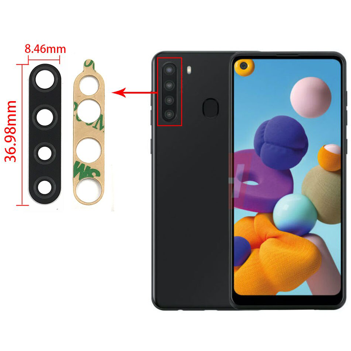 Lente De Camara Trasera Samsung Galaxy A21
