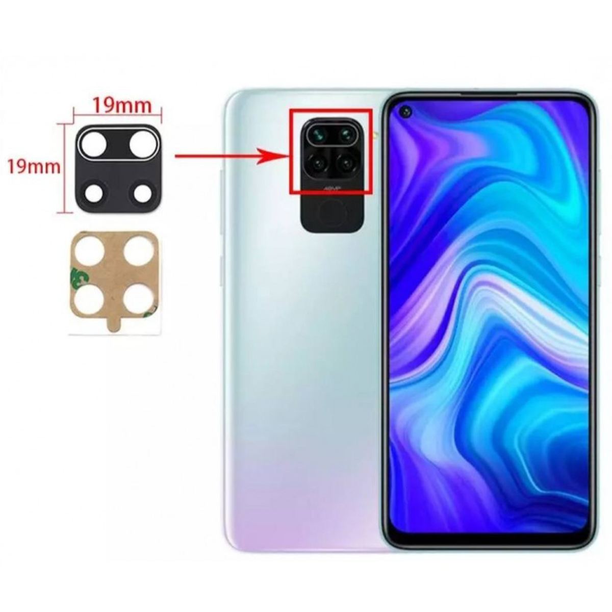 Lent De Camara Del darrere Xiaomi Redmi NOTE 9