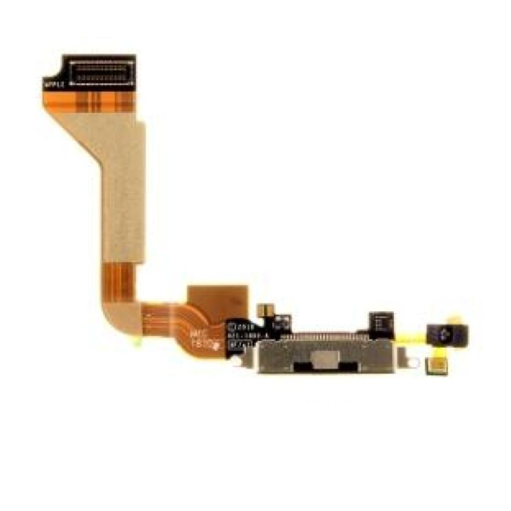 Flex Conector De Carga y Microfono para iPhone 4 Negro
