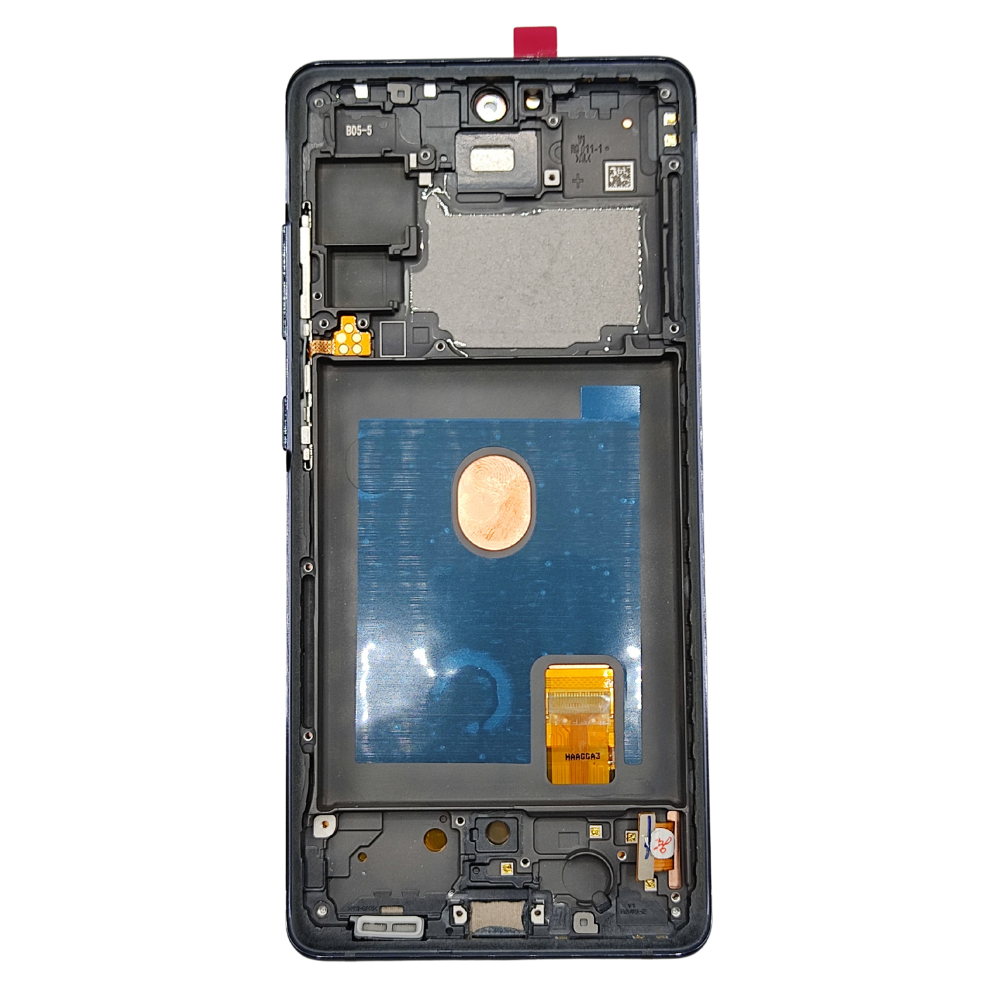 Pantalla Completa Para Samsung Galaxy S20 FE 4G (SM-G780) / S20 FE 5G (SM-G781) Calidad OLED Con Marco Azul Oscuro