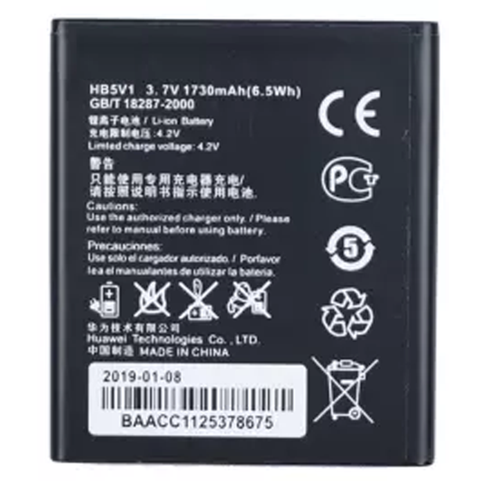 Bateria Para Huawei Hb 5V1 /  Y300 Y300C Y511 Y500 T8833 U8833 G350 Y535C Y516 1730mAh