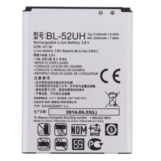 Bateria Per LG L70 D320N, Spirit H440, L65 D280 BL-52UH 2100mAh