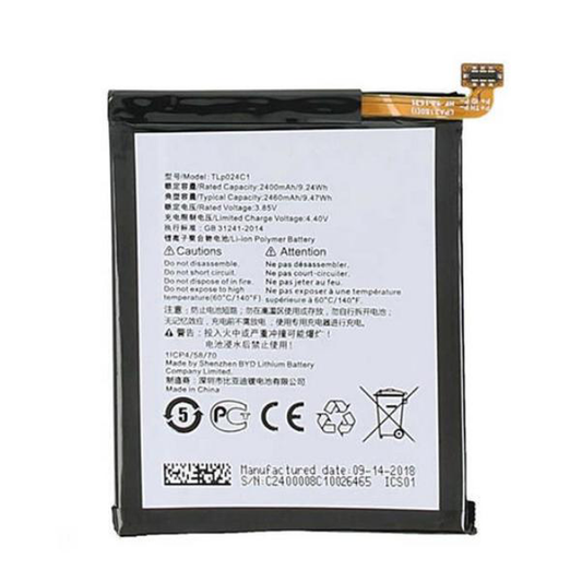 Bateria Para Alcatel 1X 5059, Alcatel 1V 5001D, TCL AU5A Plus TLP024C7 2400mAh