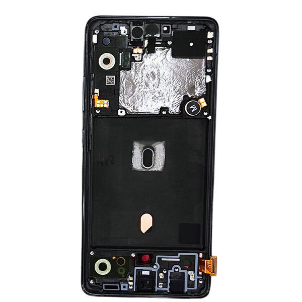 Pantalla Completa Para Samsung Galaxy A51 5G Con Marco SM-A516 Original Service Pack Color Negro