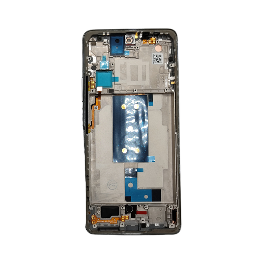 Pantalla Completa Para Xiaomi Mi 11T / Mi 11T Pro Original Service Pack Con Marco Plata