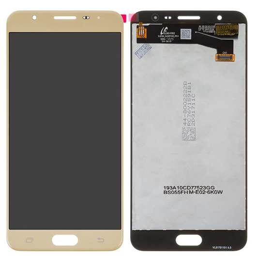 Pantalla Completa Para Samsung Galaxy J7 Prime (SM-G610) Color Dorado