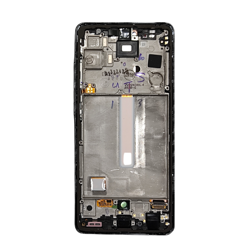 Pantalla Completa Para Samsung Galaxy A52s 5G (SM-A528) Con Marco Original Service Pack Color Negro