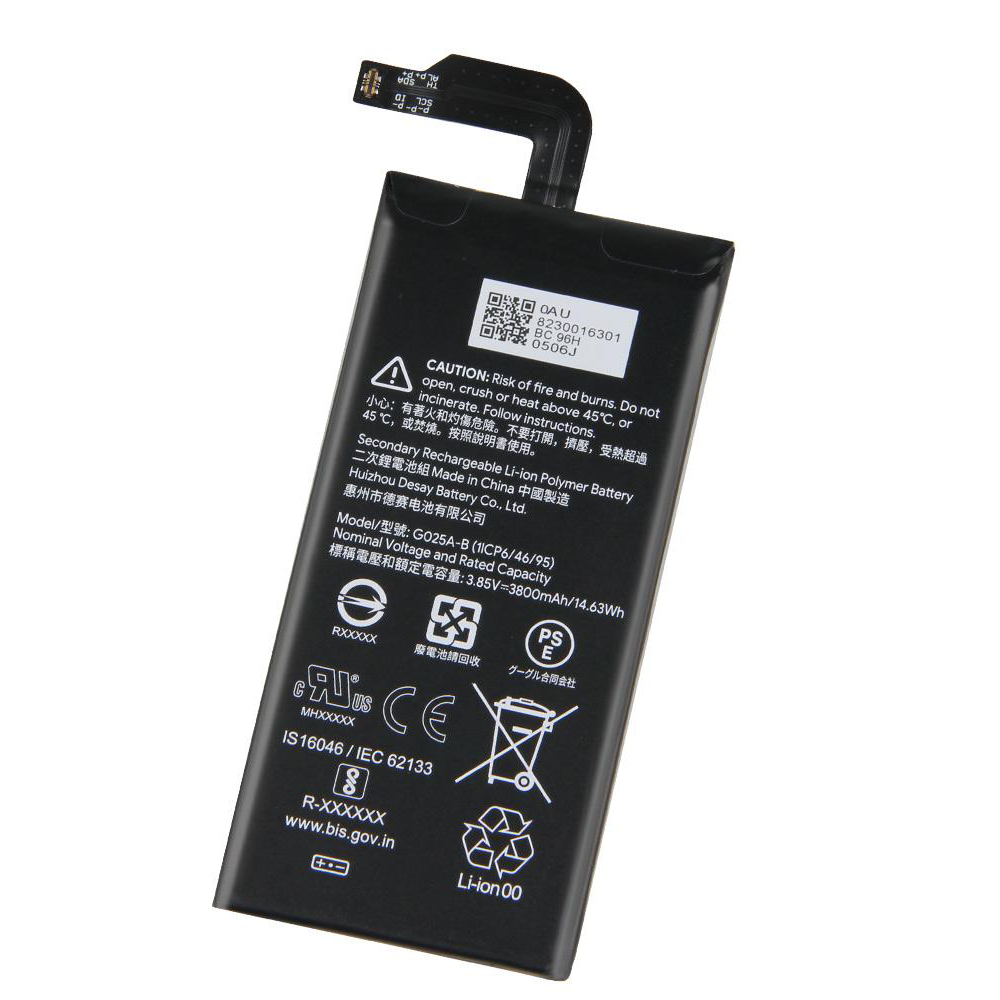 Bateria Para Google Pixel 5 XL (G025A-B) 3800mAh