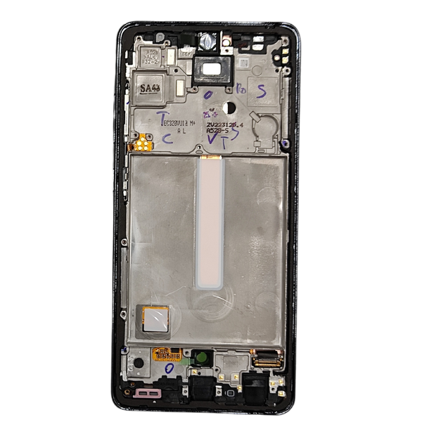 Pantalla Completa Para Samsung Galaxy A52 4G (SM-A525) A52 5G (SM-A526) 5G Con Marco Original Service Pack Color Negro