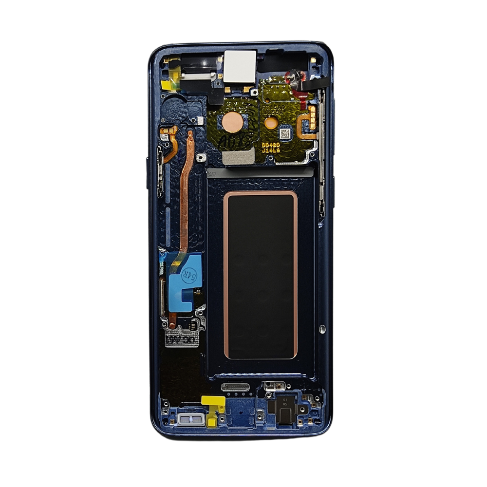 Pantalla Completa Para Samsung Galaxy S9 (SM-G960) Original Service Pack Con Marco Azul