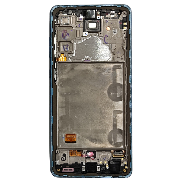 Pantalla Completa Para Samsung Galaxy A72 4G (SM-A725) , A72 5G (SM-A726) Con Marco Original Service Pack Color Azul