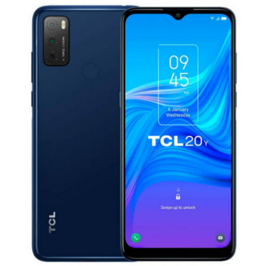 TCL 20Y 4Gb Ram 64Gb Rom Cámara principal 48MP Secundario 8MP Bateria 4000 mAh Azul