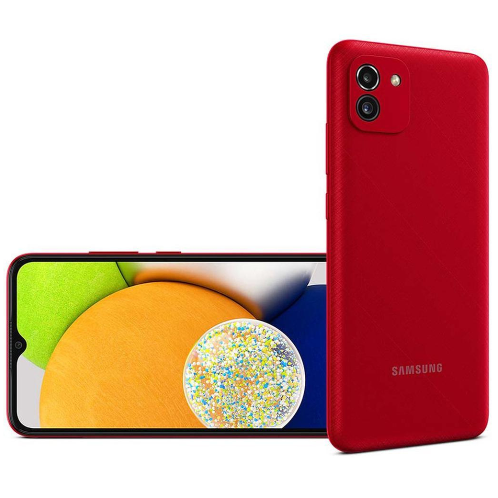 Samsung Galaxy A03 5G 4Gb Ram 64Gb Rom Cámara principal 48MP Secundario 5MP Bateria 5000 mAh Rojo