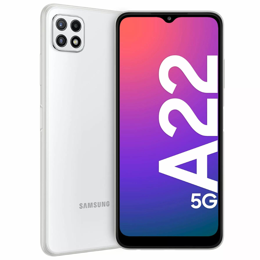 Samsung Galaxy A22 5G 4Gb Ram 64Gb Rom Cámara principal 48MP Secundario 8MP Bateria 5000 mAh Blanco