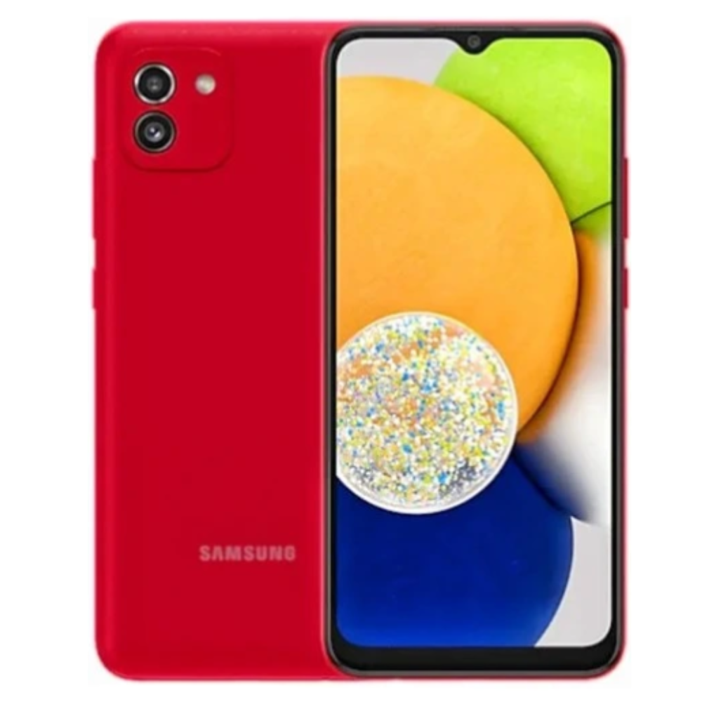 Samsung Galaxy A03 5G 4Gb Ram 64Gb Rom Cámara principal 48MP Secundario 5MP Bateria 5000 mAh Rojo