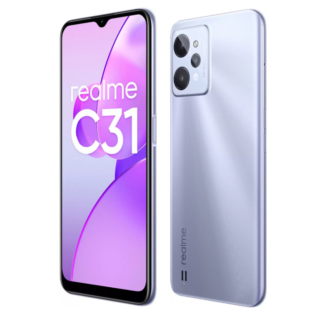 Realme C31 4Gb Ram 64Gb Rom Cámara principal 13MP Secundario 5MP Bateria 5000 mAh Plata Clara