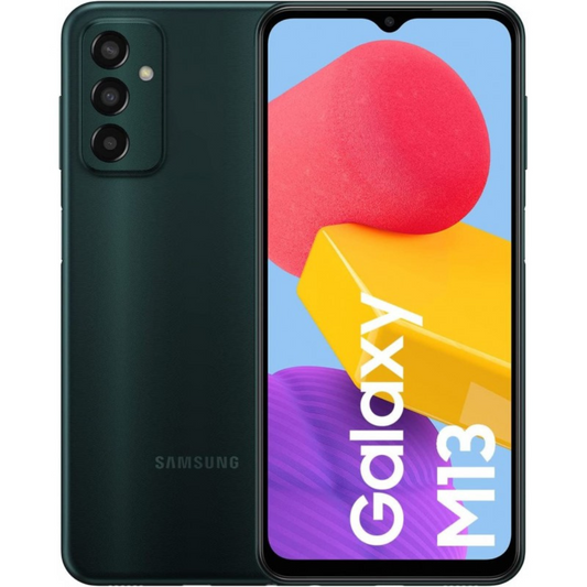 Samsung Galaxy M13 4Gb Ram 128Gb Rom Cámara principal 50MP Secundario 8MP Bateria 5000 mAh De Color Verde Oscuro