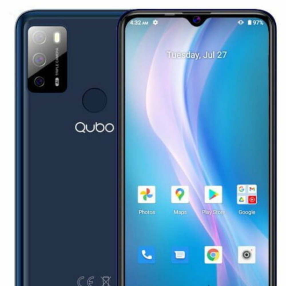 QUBO X668 4Gb Ram 64Gb Rom Cámara principal 13MP Bateria 4900 mAh Azul