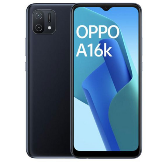 OPPO A16K 3Gb Ram 32Gb Rom Cámara principal 13MP Secundaria 5MP Bateria 4230 mAh Negro Medianoche